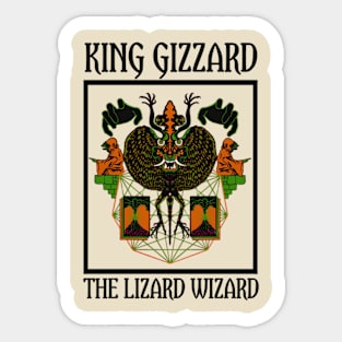 King gizzard and the wizard lizard t-shirt Sticker